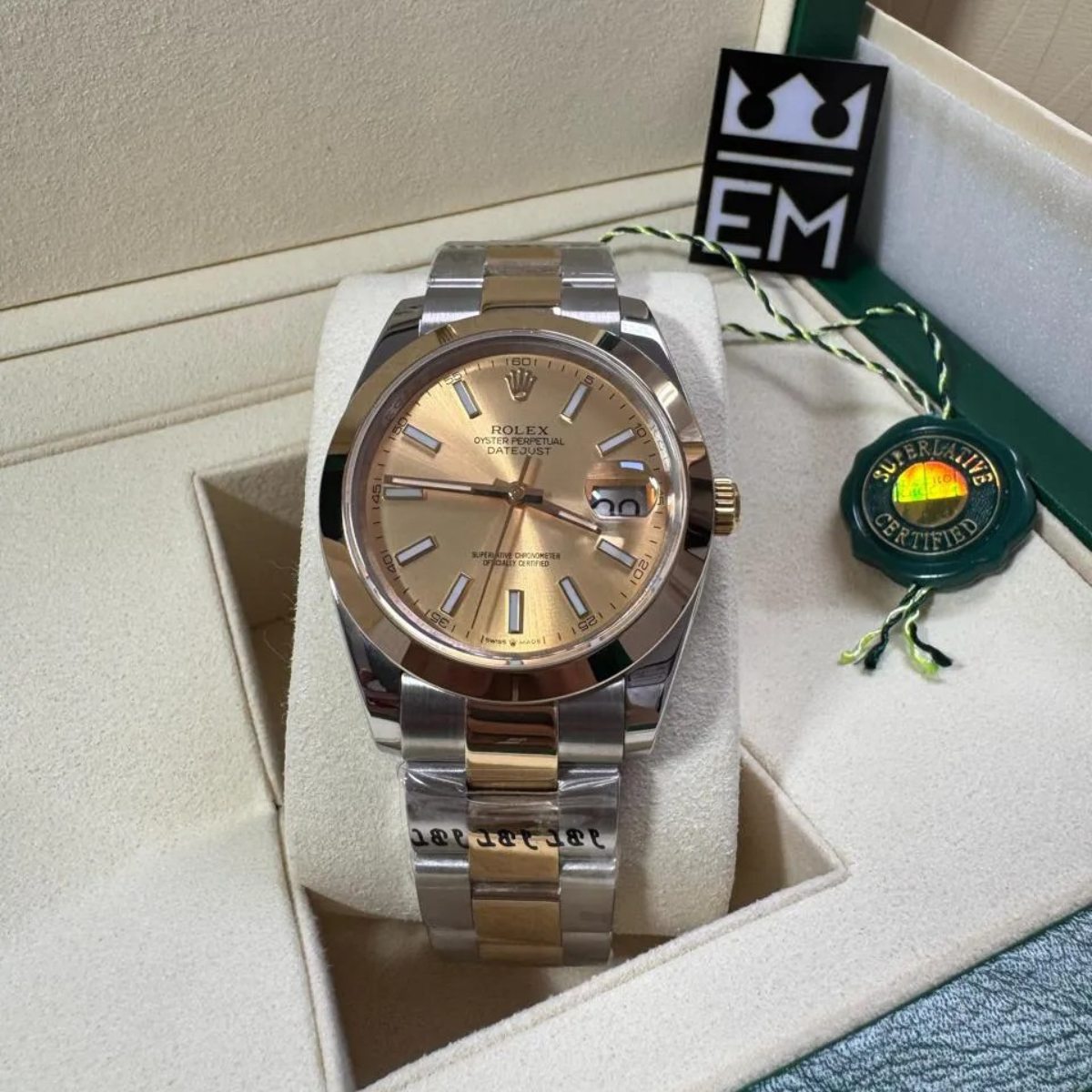 RX Datejust 41 – Champagner Dial – Rolesor