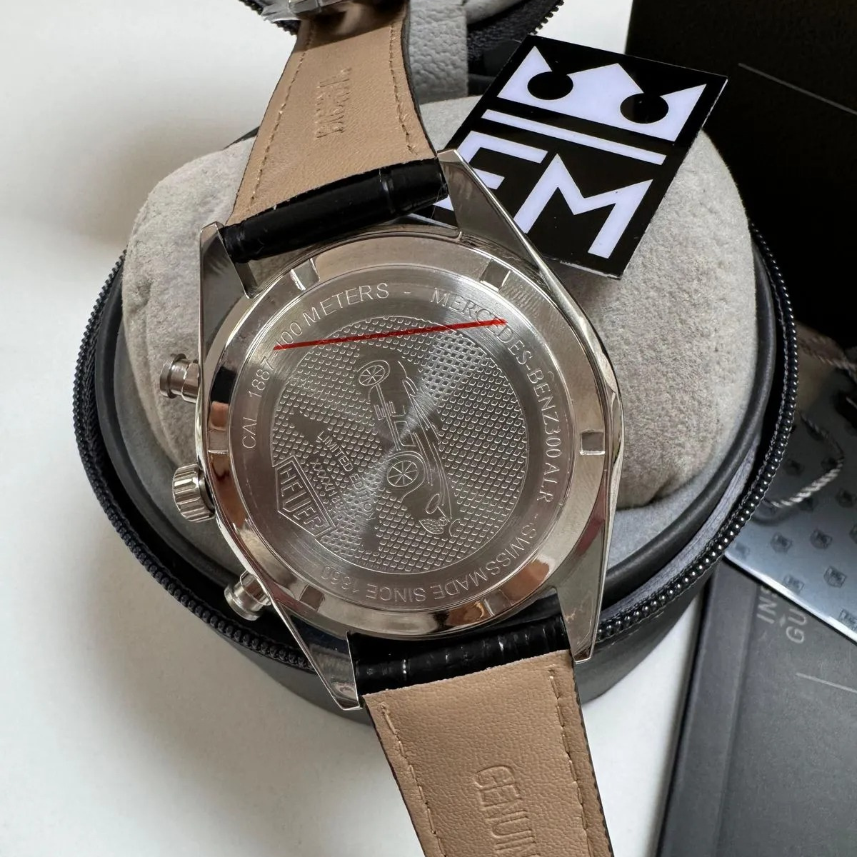 TH Carrera Chronograph – Black/Rose Gold Leather Strap