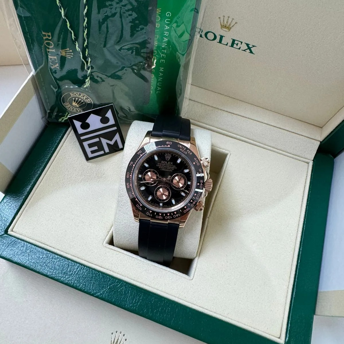 RX Daytona – Black Dial – Oysterflex