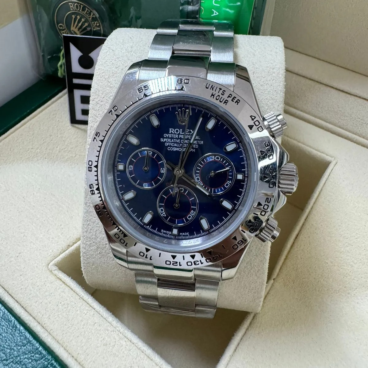 RX Daytona 126509 – Platin-Edition – Blue Dial