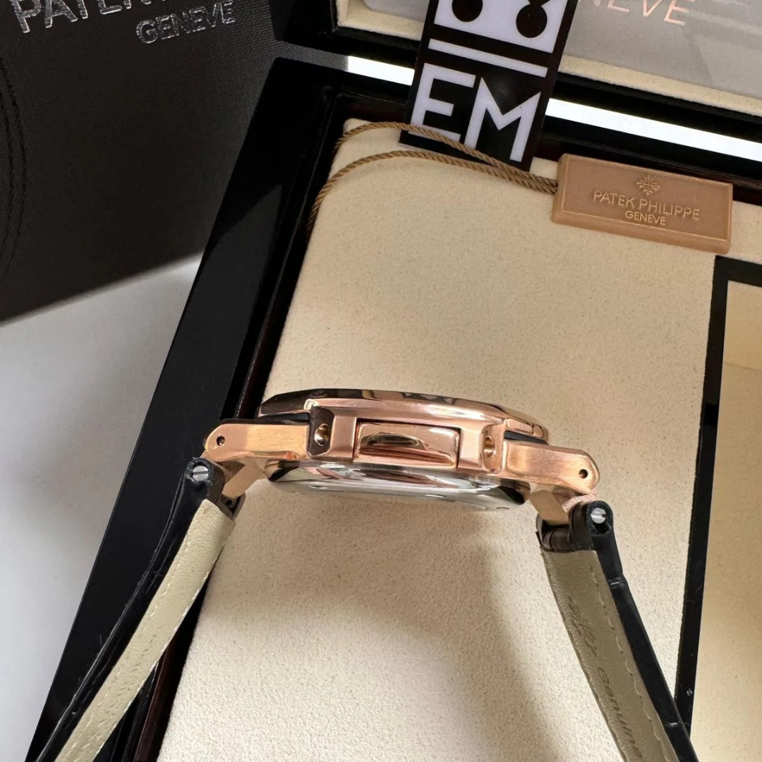 PP  Nautilus Rose Gold Black Automatic