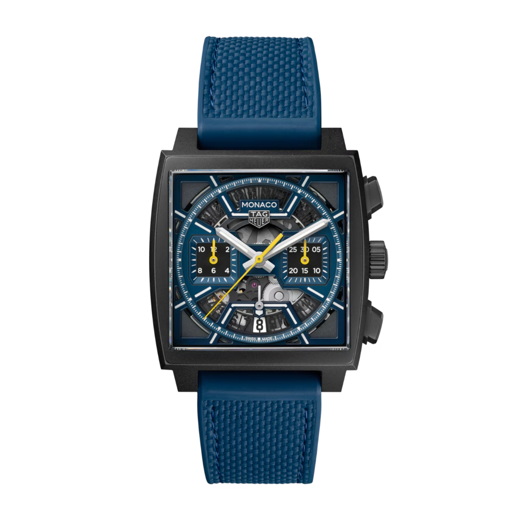 TH Monaco Skeleton Automatic Chronograph Blue